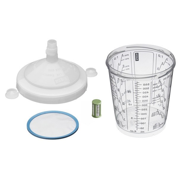 Sata RPS Mischbecher 0,6l mit Deckel und Sieb      125062