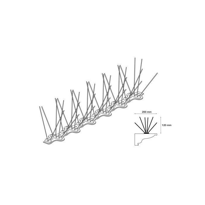 Taubenabwehr 6reihig   e6200  33,7cm  