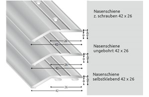 Nasenschiene 42mm