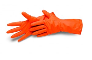 Latex-Handschuhe Durakleen orange  4260.