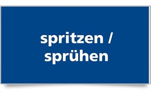 spritzen / sprühen 