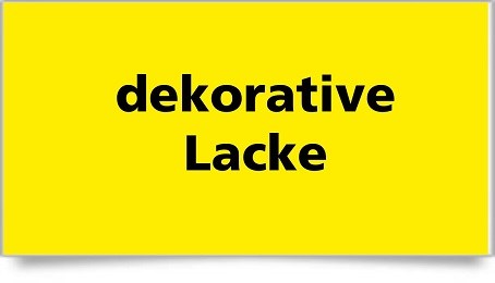 dekorative Lacke