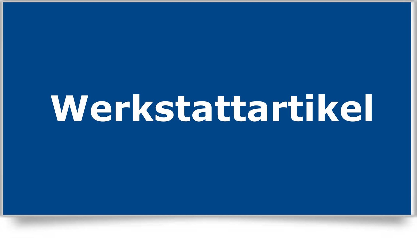 Werkstattartikel