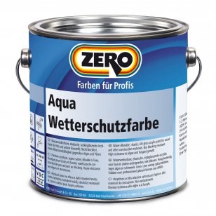 Zero Aqua Wetterschutzfarbe weiß 750ML